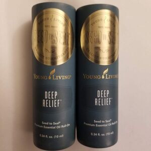 Young Living Deep Relief Essential Oil Roll-on 10ml Roller Ball YL YLEO Lot of 2